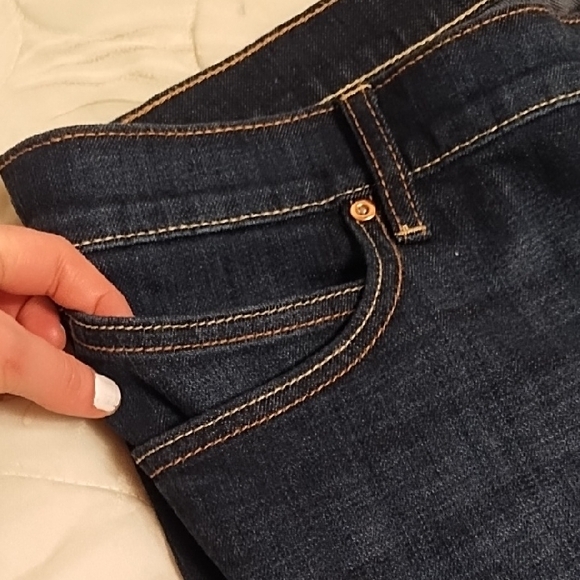 Old Navy Dark Blue Flare Jeans - Picture 5 of 9